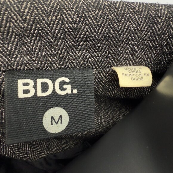 BDG Herringbone Double-Breasted Blazer Jacket Gray Black Women’s M - Picture 9 of 9